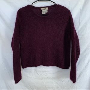 AKA Eddie Bauer Women Burgundy Pullover Sweater